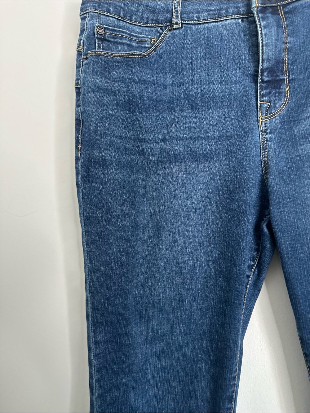 Curve Appeal Scott High Rise Skinny Jeans 16/33 Stretch Y2K Double Button - Picture 6 of 14